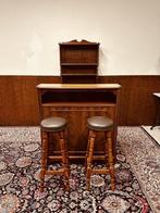 Engelse Chesterfield Bar met Barkrukken, Ophalen of Verzenden