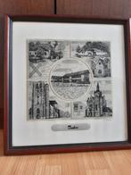 Kader met glasdruk, Antiquités & Art, Enlèvement ou Envoi