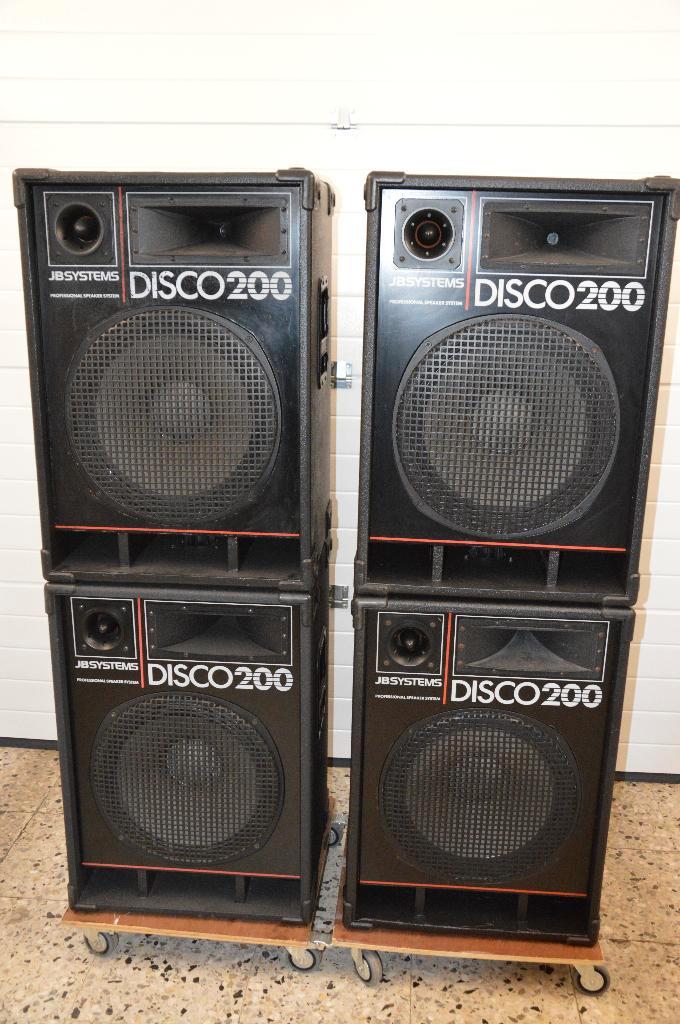 4 HAUT-PARLEURS DISCO 200 DE JB SYSTEMS, TV, Hi-fi & Vidéo, Enceintes, Utilisé, Autres types, 120 watts ou plus, Autres marques