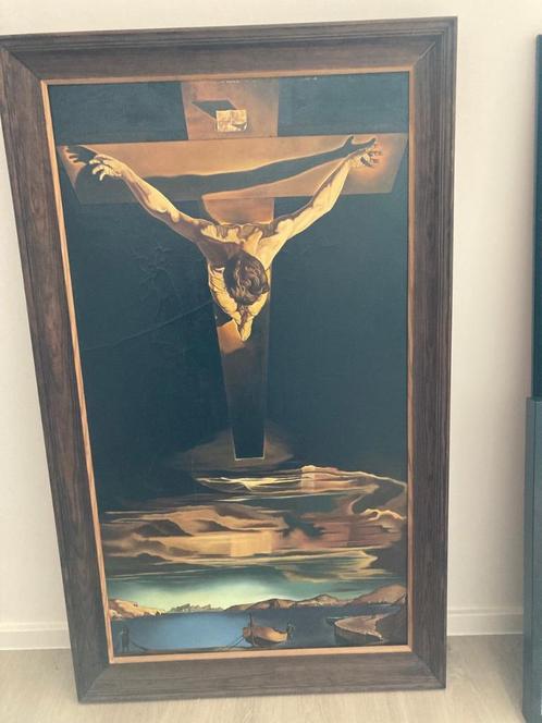 Dali Christ of St.John of the cross, prachtig olieschilderij, Antiek en Kunst, Kunst | Schilderijen | Klassiek, Ophalen