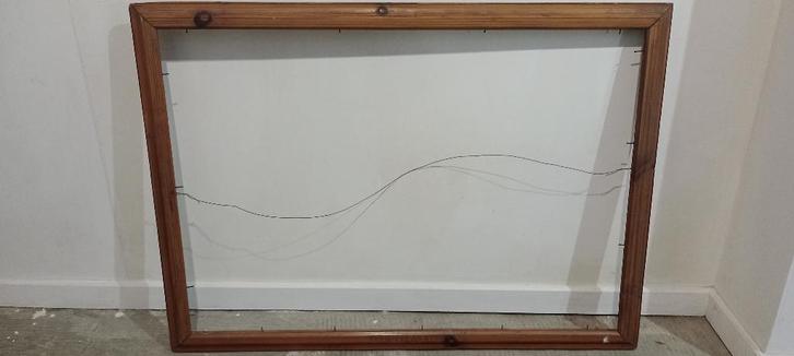 Gerecycleerde lege antieke lijst, Peek Frean & Co,72x98,c18, Huis en Inrichting, Woonaccessoires | Lijsten, Hout, Ophalen