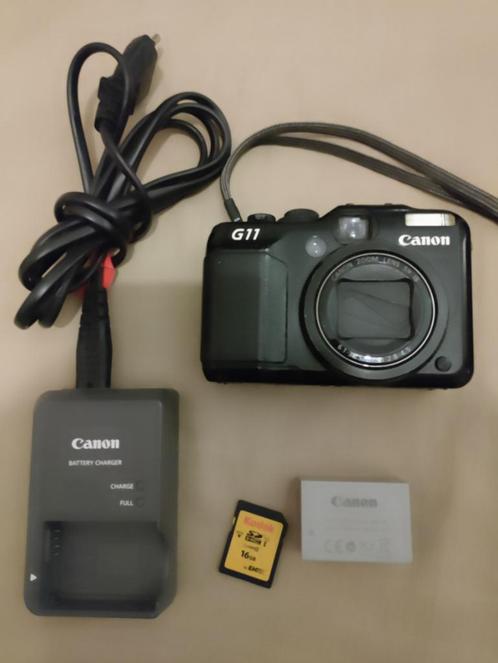 Caméra numérique Canon PowerShot G11, 10 Mpx, TV, Hi-fi & Vidéo, Appareils photo analogiques, Utilisé, Compact, Canon, Enlèvement ou Envoi