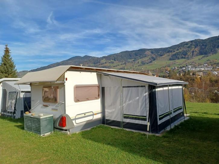 caravan, Caravans en Kamperen, Caravans, Particulier, Rondzit, Knaus, Vast bed, Koelkast, Ophalen