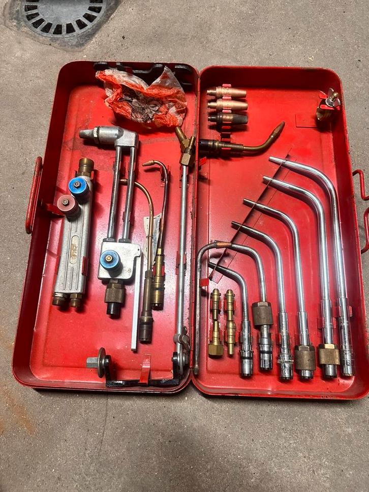 Snijbrander set autogeen brander acetyleenbrander, Doe-het-zelf en Bouw, Gereedschap | Handgereedschap, Zo goed als nieuw, Ophalen of Verzenden