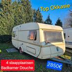Caravane Tabbert, 4 couchages, salle de bain, douche, campin, Jusqu'à 4, Entreprise, 75 kg, Tabbert
