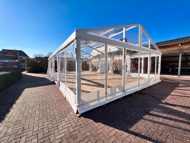 Tenthal Kadertent Alutent 8x12mtr Transparant Zeil, Tuin en Terras, Overkappingen, Gebruikt, Ophalen