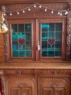 Buffet meuble tête de lion antique sideboard with lion heads, Antiquités & Art, Enlèvement ou Envoi