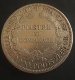 Indo-China France - 1 Piaster  1895 - Zilver, Postzegels en Munten, Ophalen of Verzenden, Zuidoost-Azië, Losse munt, Zilver