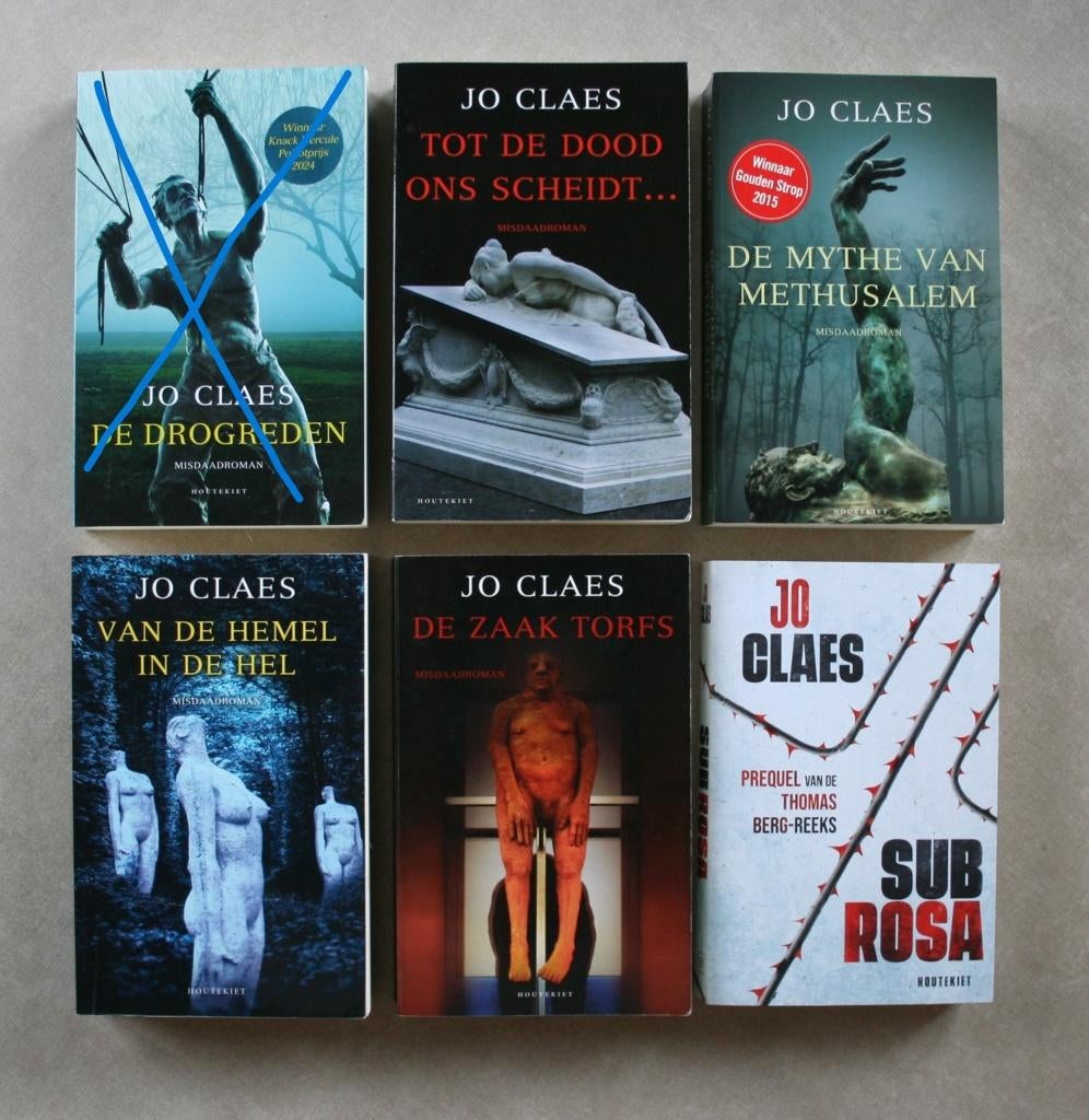 Jo Claes: misdaadromans., Boeken, Literatuur, Zo goed als nieuw, Ophalen of Verzenden