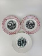 3 Antieke porseleinen schotels, Ophalen of Verzenden