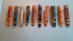 Lot de 10 bracelets montre homme cuir neuf (4), Nieuw, Leer, Ophalen of Verzenden