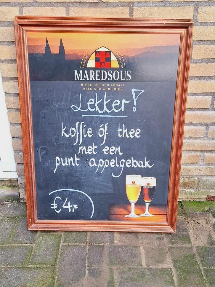 2 x krijtbord, horeca bord Maredsous abdijbier️️️️️️️️☕️🍺, Verzamelen, Merken en Reclamevoorwerpen, Gebruikt, Reclamebord, Ophalen of Verzenden