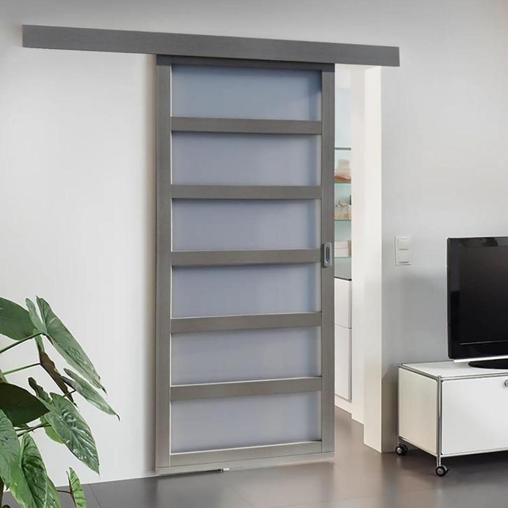 SUPER VOORDEEL Balci schuifdeur Noah kleur lichtgrijs 90x211, Doe-het-zelf en Bouw, Hout en Planken, Nieuw, Overige typen, Overige houtsoorten