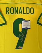 Gesigneerd ronaldo Brazilië shirt met coa beckett, Maillot, Enlèvement ou Envoi