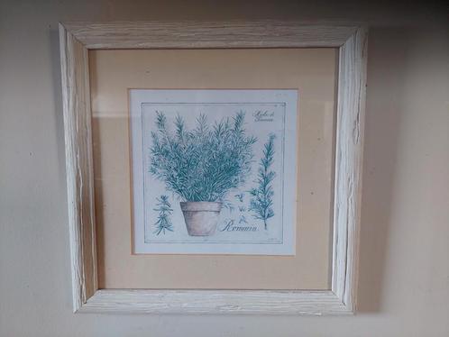 Lithographie encadrée sous verre L. David Romarin, Huis en Inrichting, Woonaccessoires | Schilderijen, Tekeningen en Foto's, Ophalen of Verzenden