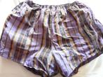 Vintage nylon (zwem) short  " Le Corsaire "  M54, Maat 52/54 (L), Blauw, Zwemshort, Le Corsaire