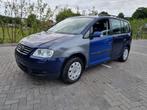 VW TOURAN 1.9 TDi TREKHAAK 👍 7 ZITPLAATSEN ✅ AIRCO AUTO. ❄️, Auto's, Voorwielaandrijving, 4 cilinders, Blauw, Parkeersensor