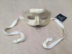 Goudkleurig Venetiaans masker met lintjes, Ophalen of Verzenden, Gebruikt, Overige typen