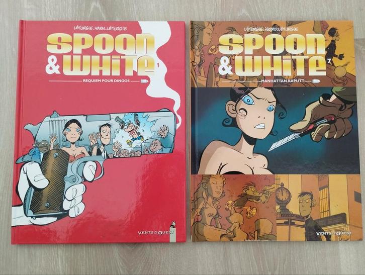 2 BD Spoon & White (T1 et 7) de Yann & Léturgie, Boeken, Stripverhalen, Gelezen, Meerdere stripboeken, Ophalen of Verzenden