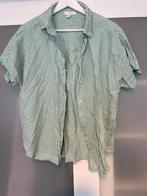 Gestreept hemd M/38, Enlèvement ou Envoi, Vert, Porté, Taille 38/40 (M)