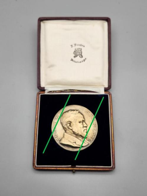 Médaille d'or Fonds Carnegie Hero, Collections, Objets militaires | Général, Enlèvement ou Envoi