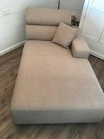 Lounge zetel te koop beige, Enlèvement, Comme neuf, Tissus
