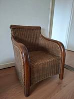 Kinder zetel rotan hout, Ophalen, Gebruikt, Bruin, Hout