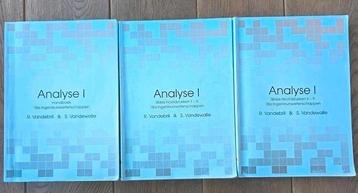 Analyse I KUL ingenieurswetenschappen 4 boeken  beschikbaar voor biedingen
