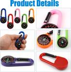 Boussole mousqueton d'orientation compacte, Enlèvement ou Envoi, Neuf