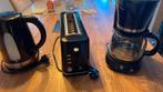3 Electromenagers cafetiere - bouloire - grille pain, 1 à 2 litres, Enlèvement, Comme neuf