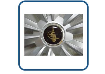 Tugra naafstickers doming caravan en camper 3D, Epoxy beschikbaar voor biedingen