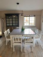 Vierkante eettafel, Huis en Inrichting, 100 tot 150 cm, 100 tot 150 cm, Landelijk, Eikenhout