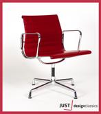 Vitra ea108 Eames Kersen Rood Leder Chroom (6 beschikbaar), Huis en Inrichting, Stoelen, Ophalen, Rood