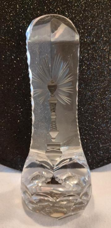 Prisme optique, forme d'Obelisque cristal du Val St Lambert 