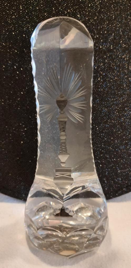 Prisme optique, forme d'Obelisque cristal du Val St Lambert, Antiquités & Art, Antiquités | Verre & Cristal, Enlèvement ou Envoi