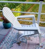 Relax tuinstoel, kunststof, wit, Tuin en Terras, Ophalen, Zo goed als nieuw, Kunststof