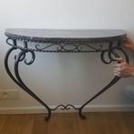 Console van smeedijzer en marmer, Antiek en Kunst, Curiosa en Brocante, Ophalen
