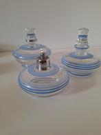 Vintage glazen kaptafel / toilettafel set, Antiek en Kunst, Ophalen of Verzenden