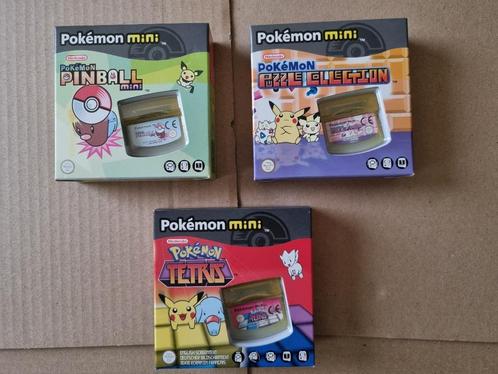 3x Nintendo Pokemon Mini - PAL - RARE, Games en Spelcomputers, Games | Nintendo Game Boy, Zo goed als nieuw, Puzzel en Educatief