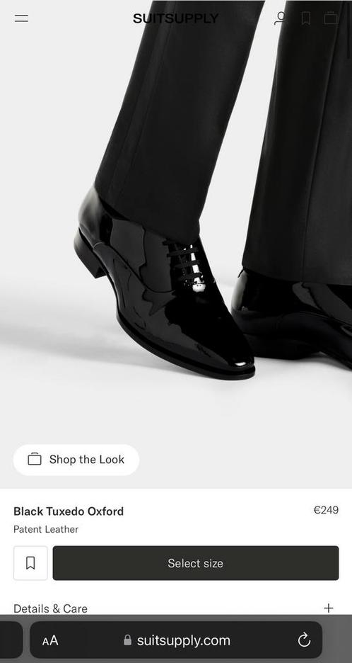 Suitsupply Black Tuxdo Oxford- 250€ au magasin, Kleding | Heren, Schoenen, Zo goed als nieuw, Ophalen