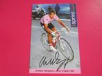 wielerkaart 1988 team 7 eleven giro andy hampsten signe, Comme neuf, Envoi