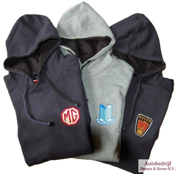 Hoodies met logo MG - Triumph - Rover (grijs of blauw), Kleding | Heren, Truien en Vesten, Nieuw, Ophalen of Verzenden