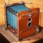 antieke houten camera met balg en statief Thornton Pickard, Antiek en Kunst, Ophalen