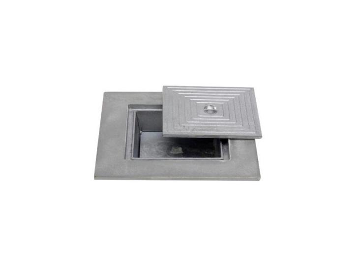 Dubbel putdeksel in aluminium., Doe-het-zelf en Bouw, Buizen en Afvoer, Nieuw, Rechte buis, Aluminium, Minder dan 2 meter, 40 tot 60 mm
