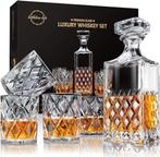 whiskykaraf met 4 glazen SNELLE GRATIS LEVERING, Antiek en Kunst, Verzenden