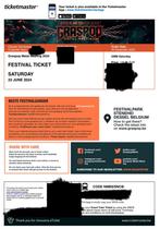 Graspop GMM saturday/zaterdag/samedi 22 june ticket, Tickets & Billets, Événements & Festivals
