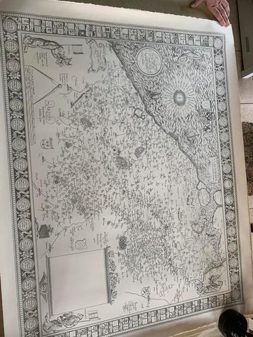 Oude kaart van vlaanderen