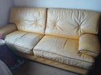 canape  en cuir jaune, Maison & Meubles, Canapés | Salons, Enlèvement, Utilisé, Deux personnes, Cuir