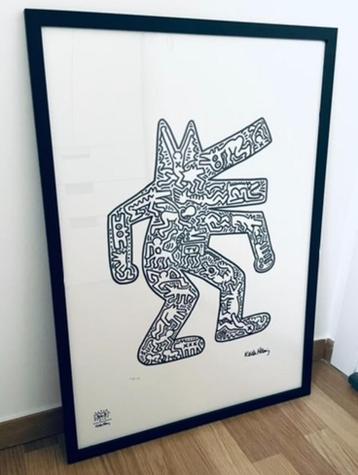 Prachtige unieke Lithografie + certificaat • Keith Haring  beschikbaar voor biedingen