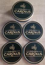 Gouden Carolus: metalen doosje met 4 onderleggers, Ophalen of Verzenden, Zo goed als nieuw, Overige typen, Overige merken